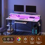 Rolanstar 55-Inch LED Desk with Power Outlets
