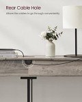 VASAGLE 70.9" Console Table with Charging Station