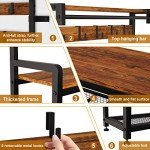 Mr IRONSTONE 4-in-1 Entryway Coat Rack Bench