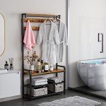 Mr IRONSTONE 4-in-1 Entryway Coat Rack Bench