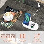 Set of 2 Wood Nightstands with USB Charging