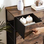 SONGMICS 5-Drawer Fabric Storage Dresser Unit
