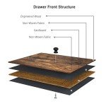 SONGMICS 5-Drawer Fabric Storage Dresser Unit