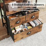 Vermess Vintage 4-Tier Bookshelf with Drawers