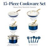 Gotham Steel 15-Piece Nonstick Cookware Set