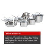 Lagostina Stainless Steel Cookware Set – Silver