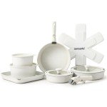 SENSARTE Non-Stick Cookware Set with Removable Handles
