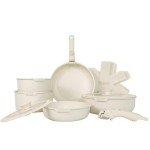 YASHE 13-Piece Nonstick Granite Cookware Set