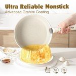 SENSARTE Non-Stick Cookware Set with Removable Handles