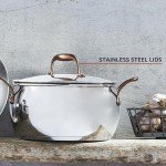 Lagostina Bronze Elegance Stainless Steel Cookware Set