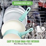 Turquoise Nonstick Aluminium Cookware Set - 16 Pieces