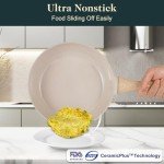 M MELENTA 11-Piece Non-Stick Ceramic Cookware Set