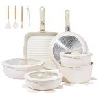 26-Piece Non-Stick Cookware Set with Detachable Handles