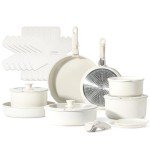 21-Piece Nonstick Induction Cookware Set with Removable Handle