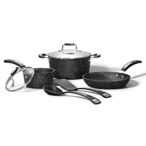 Starfrit The Rock 7-Piece Non-Stick Cookware Set
