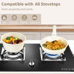 YASHE 13-Piece Nonstick Granite Cookware Set