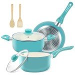 7-Piece Ceramic Non-Stick Cookware Set