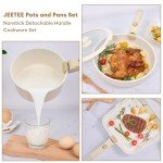 26-Piece Non-Stick Cookware Set with Detachable Handles