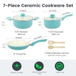 7-Piece Ceramic Non-Stick Cookware Set