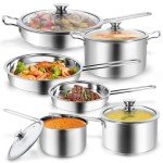 10-Piece Stainless Steel Cookware Set