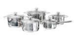HENCKELS Biarritz 10-Piece Stainless Steel Cookware Set