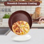 5-Piece Nonstick Cookware Set with Glass Lids