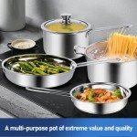 10-Piece Stainless Steel Cookware Set