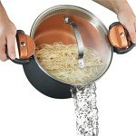 Gotham Steel 5 Quart Nonstick Pasta Pot with Strainer
