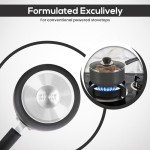 KICHLY Nonstick Saucepan Set with Glass Lids