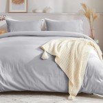 SASTTIE Soft Bedding Set with Zipper - Gray