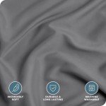 Soft Cooling Twin Duvet Cover in Grey