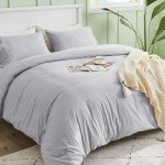 SASTTIE Soft Bedding Set with Zipper - Gray