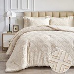 Beige Tufted 7-Piece Queen Comforter Set