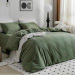 JELLYMONI Green Queen Duvet Cover Set - 3 Pieces