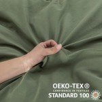 JELLYMONI Green Queen Duvet Cover Set - 3 Pieces