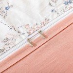 Floral Queen Duvet Cover Set with Pillowcases