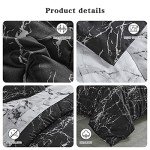 Modern Marble Queen Comforter Set, 7 Pieces