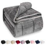Wemore Cozy 15 lbs Sherpa Fleece Weighted Blanket