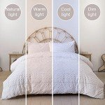 White Tufted Queen Comforter Set - 3 Pieces