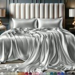 Satin Bedding Set for Queen-Size Beds (4 Pieces)
