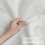 JELLYMONI White Cotton Duvet Cover Set, 3 Pieces