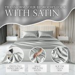 Satin Bedding Set for Queen-Size Beds (4 Pieces)