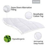 BaliChun Queen Mattress Pad - White