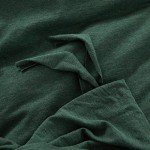 LIFETOWN Soft Jersey Cotton Duvet Cover Set, Forest Green
