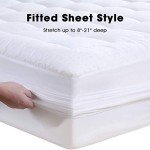 BaliChun Queen Mattress Pad - White