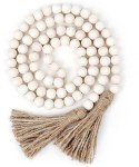 Wood Bead Garland for Rustic Home Decor