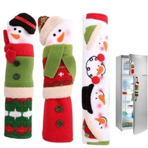 Snowman Refrigerator Door Handle Covers - 3 Pack