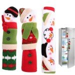 Snowman Refrigerator Door Handle Covers - 3 Pack