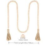 Wood Bead Garland for Rustic Home Decor