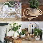 Wood Bead Garland for Rustic Home Decor